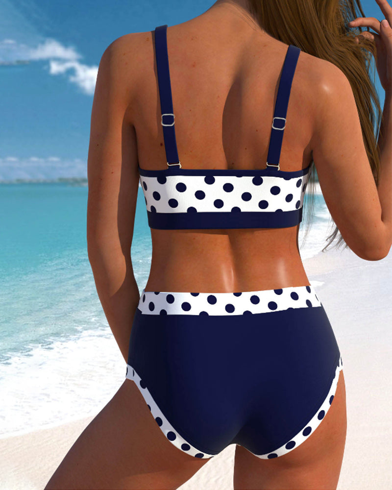 Erica | High-waisted Polka Dot Bikini
