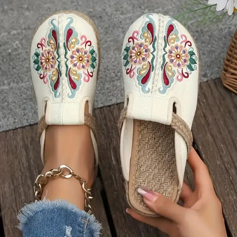 Carlota | Floral Orthopedic Mules