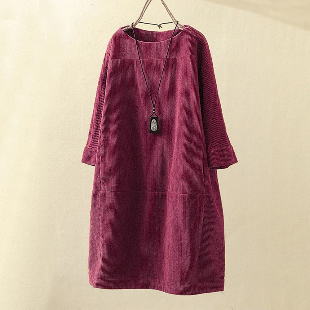 Mira | Corduroy Tunic Dress