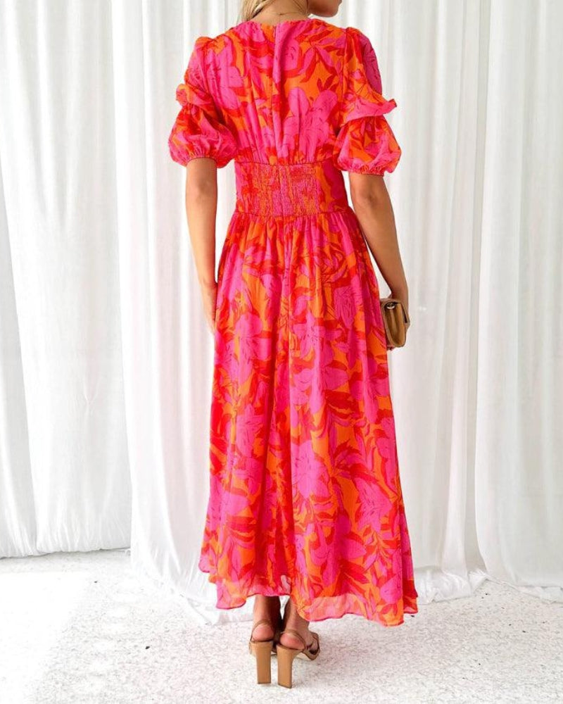 Derana | Rose Red Maxi Dress