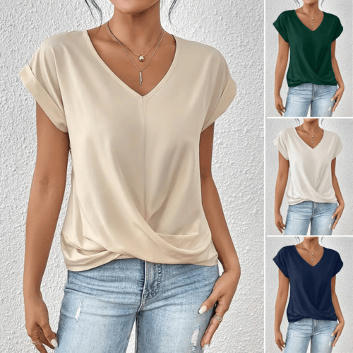 Tammana | Casual T-Shirt With V Neckline