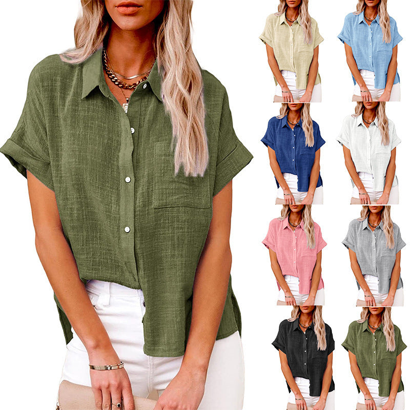 Lina | Breezy Button-Up Blouse