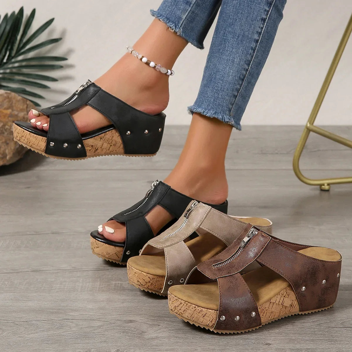 Natasha | Orthopedic Wedge Sandals