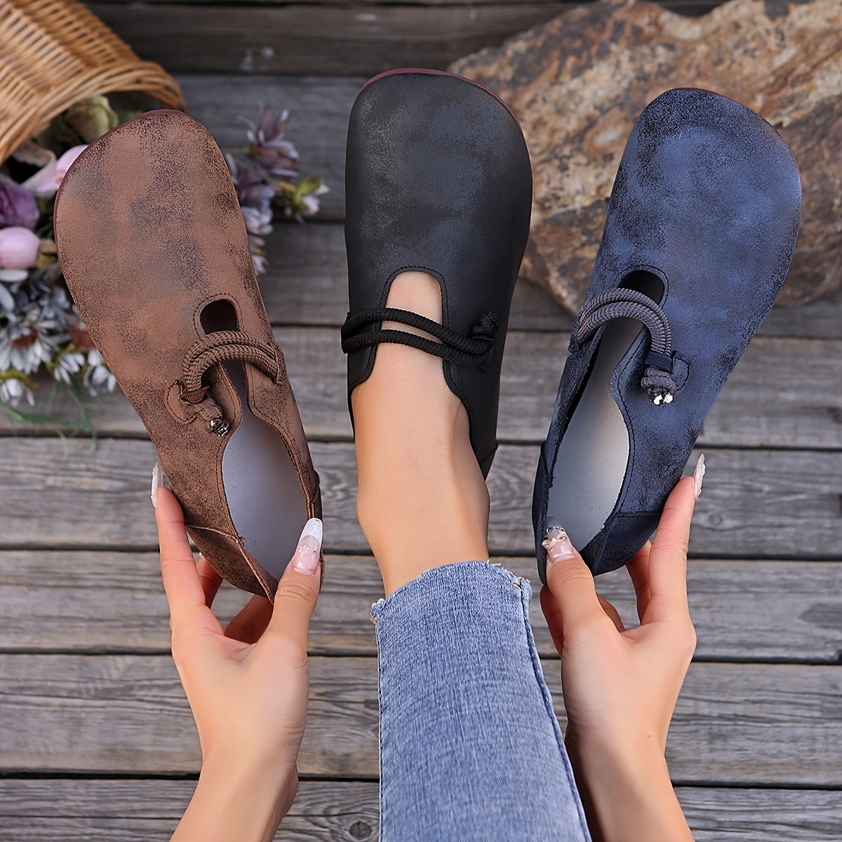 Pamela | Retro Style Slip-On Orthopedic Loafers