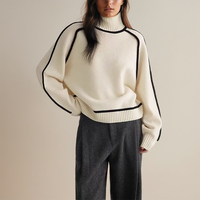 Adela | Overzied Couture Turtleneck Sweater