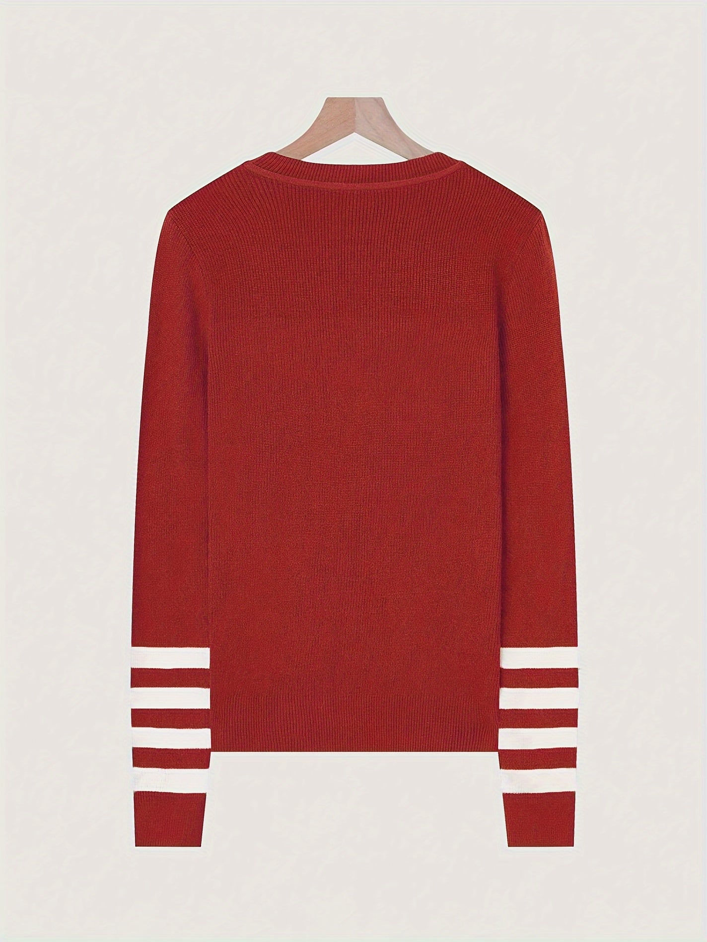 Harper | Striped Sleeve Sweater
