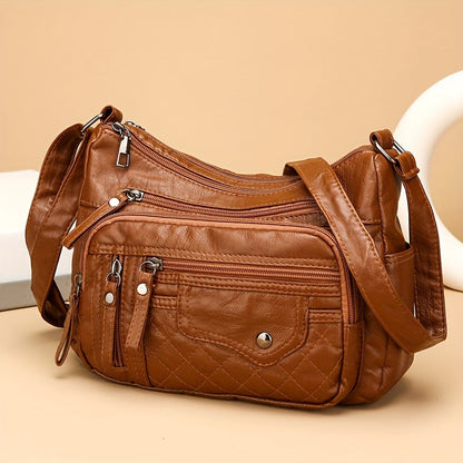 Vera | Multi Zipper Crossbody Bag