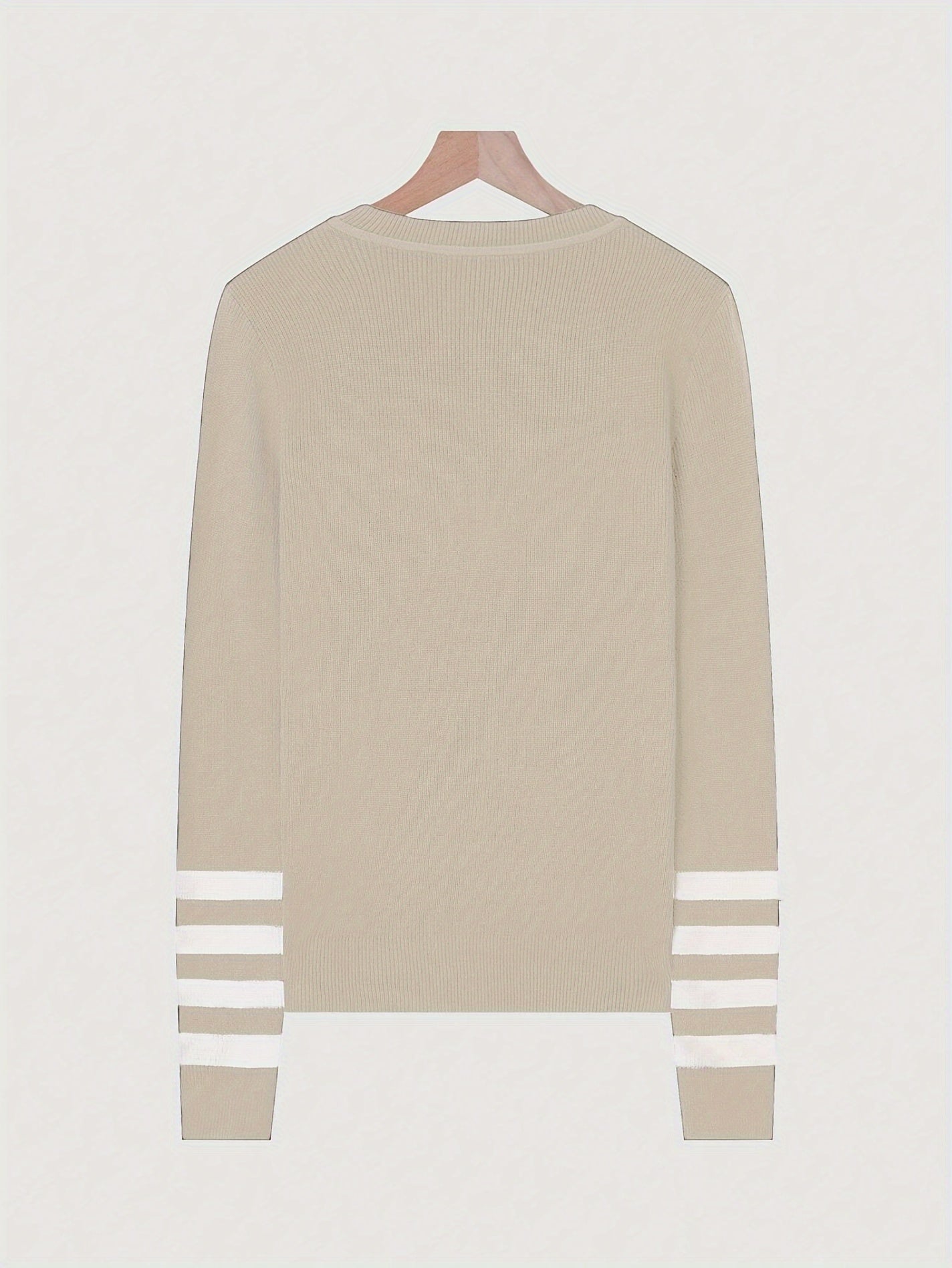 Harper | Striped Sleeve Sweater