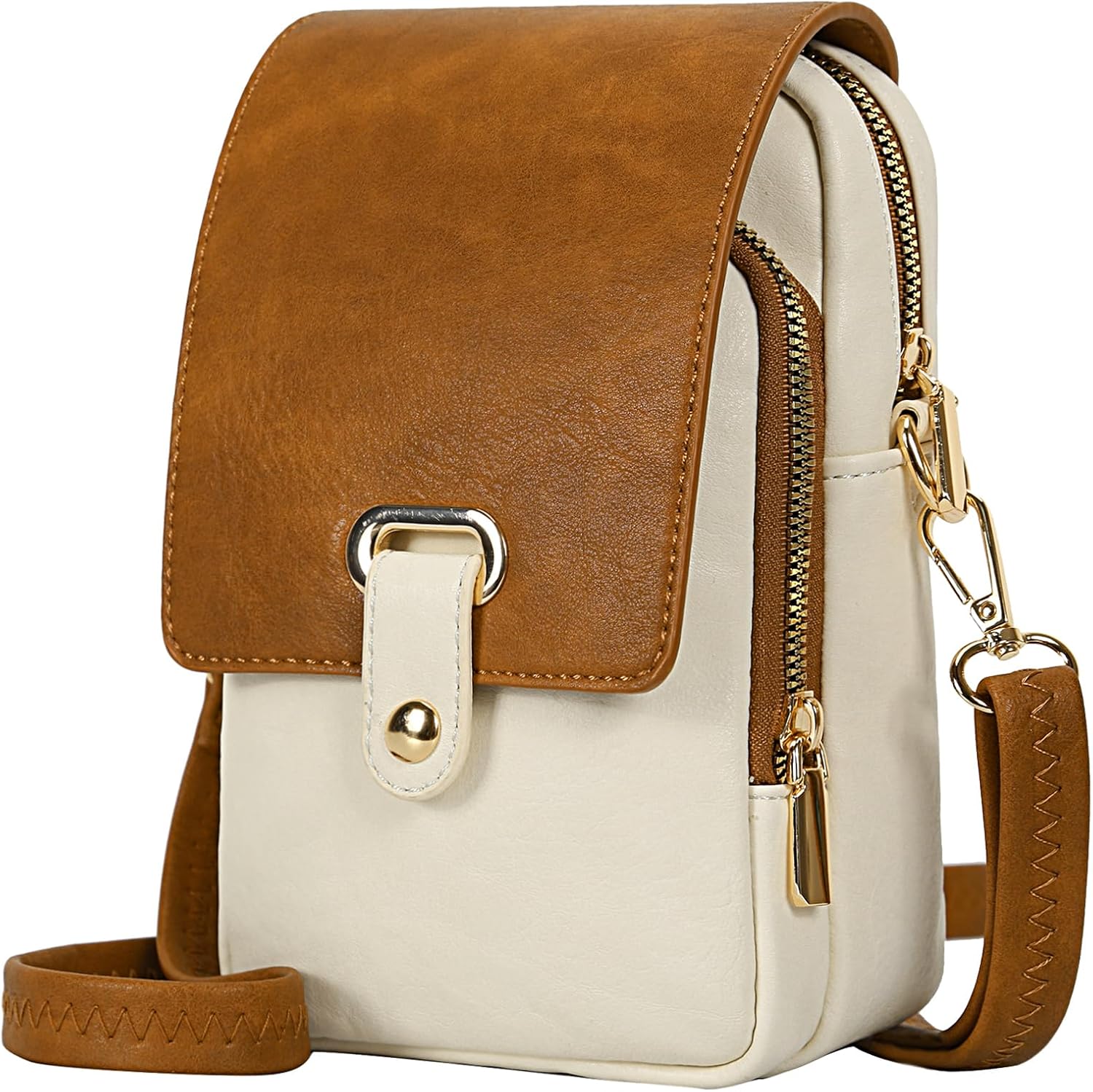 White With Brown
