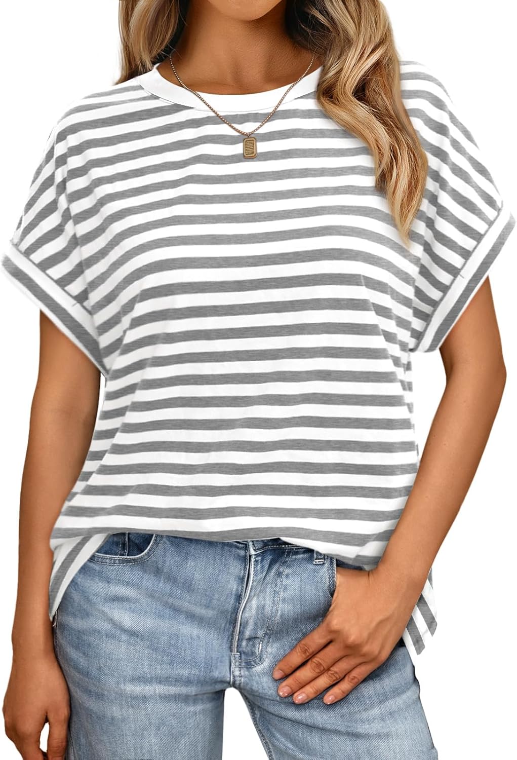 Striped (Grey & White) / XXL