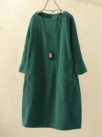 Mira | Corduroy Tunic Dress