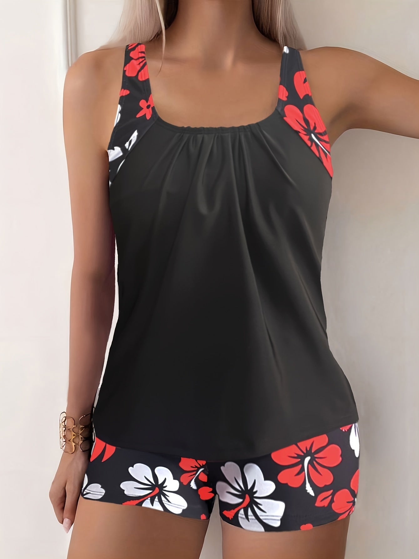 Red Floral / XXL