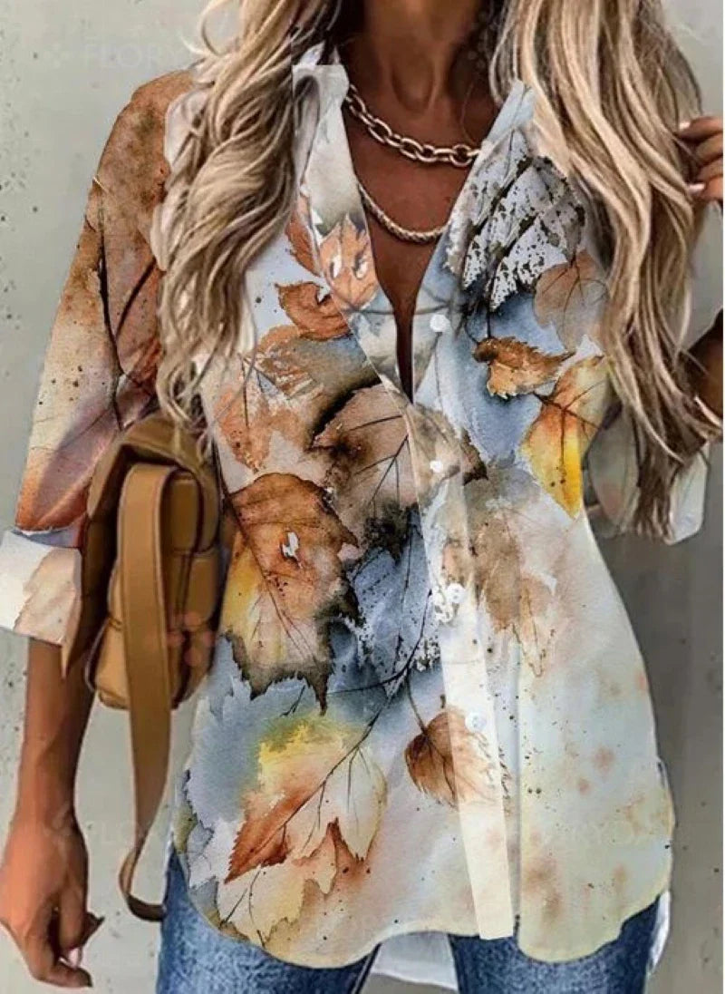 Light Brown/Watercolor Floral / XXL