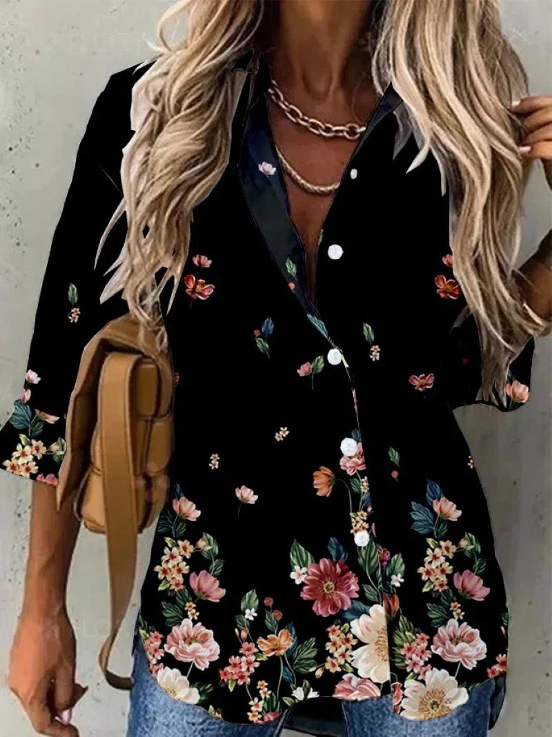 Black/Multicolor Floral / XXL