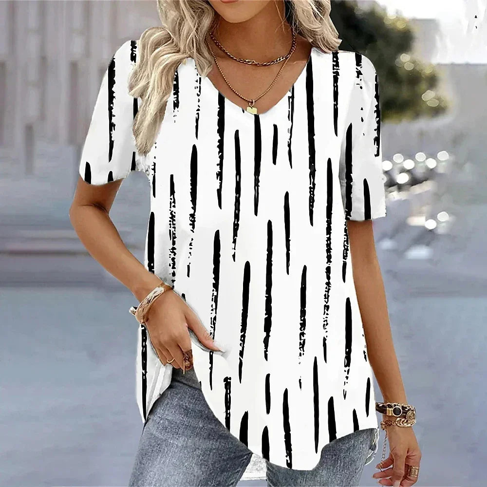 White/Black Abstract Lines / XXL
