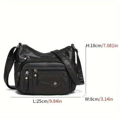 Vera | Multi Zipper Crossbody Bag