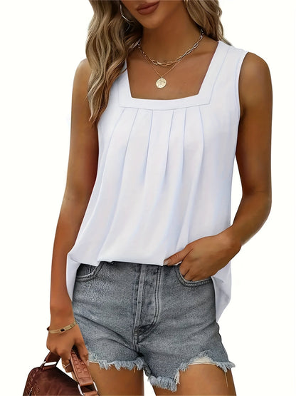Sienna | Sleeveless Neck Tank