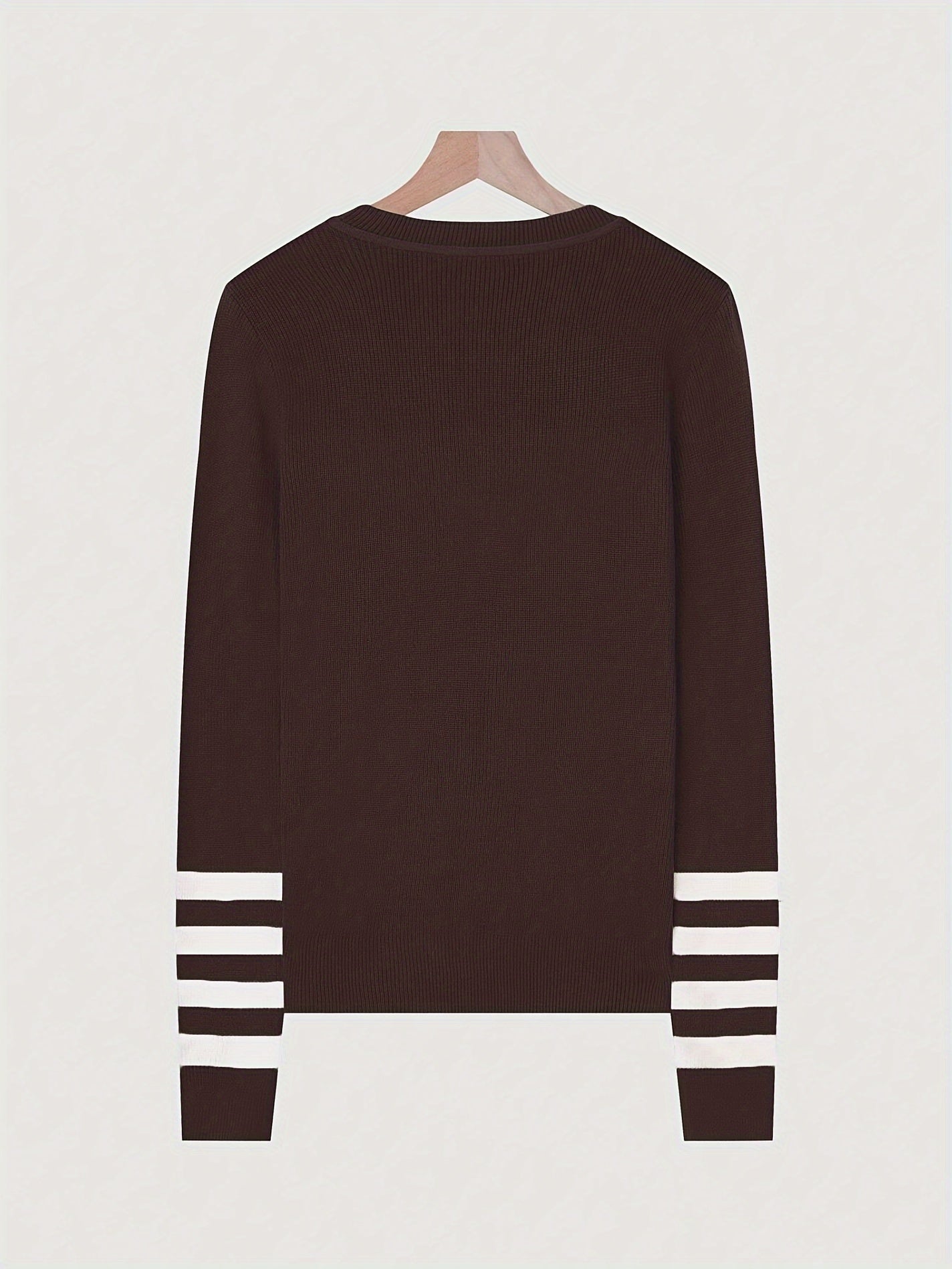 Harper | Striped Sleeve Sweater