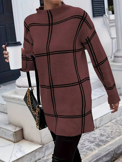 Vienna | Stylish Grid Sweater